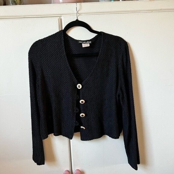 Vintage See through Cropped Button down top - Picture 7 of 9